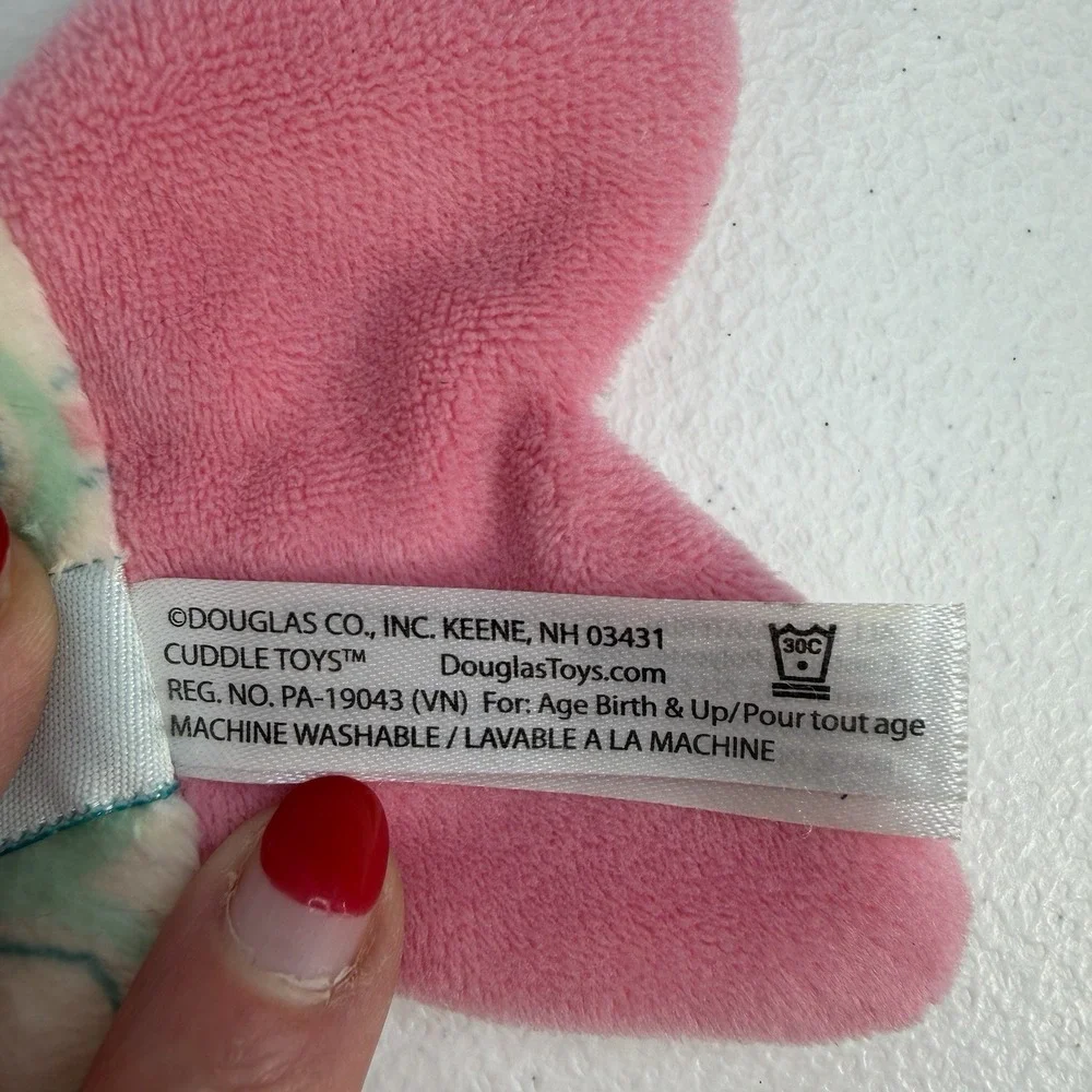Douglas Baby‎ Mermaid Lovey Doll Pink Green Waves Crib Toy Teether Soother Plush